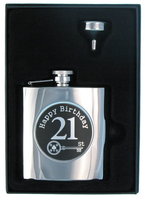 21st Hip Flask Boxed