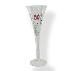 50th Birthday Glass