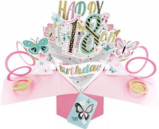 18th Birthday Pop Up Card