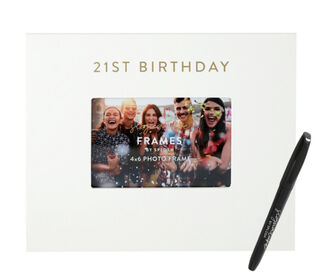 21st Birthday Signature Photo Frame