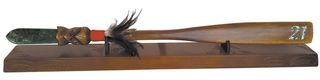 21st Taiaha with Ponamu Blade on Base