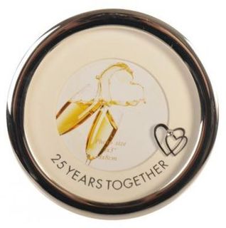 25 Years Together Photo Frame Round