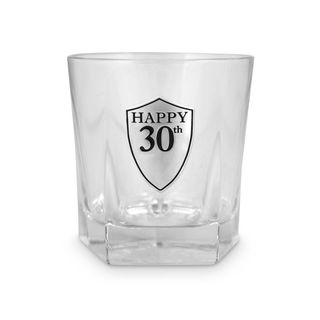 30th Whiskey Glass