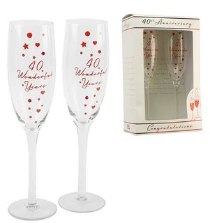 40th Anniversary Glasses