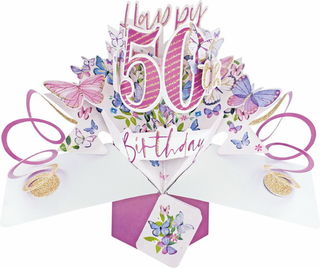 50 Pop Up Card Butterflies