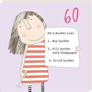 60 Bucket List Card
