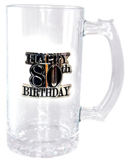 80th Birthday Beer Stein