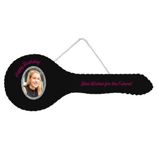 Black 21st Glass Key with Photo
