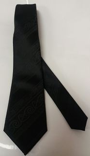 Black Kowhaiwhai Design Tie
