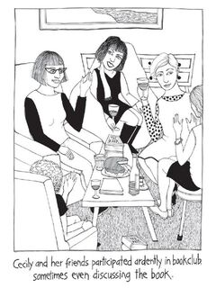 Cecily Bookclub Tea Towel