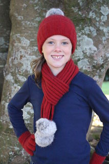 Cottontail Scarf Red