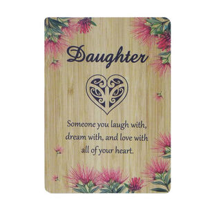 Daughter Pohutukawa Plaque