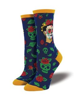 Frida Kahlo Socks Dia De Los