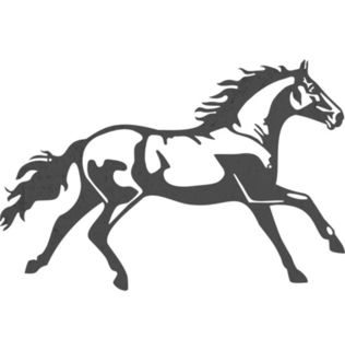 Galloping Horse Steel Wall Art