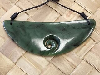 Greenstone Koru Breastplate Pendant