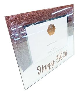 Happy 50th Rose Gold Frame