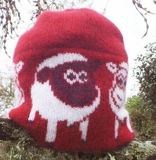 Lamb Beanie Possum and Merino Wool Red