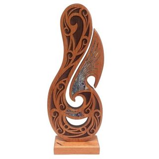 Large Fish Hook Trophy on Base