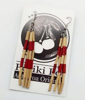 Piupiu Earrings Red