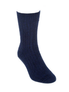Possum Merino Rib Socks Midnight