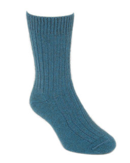Possum Merino Rib Socks Teal