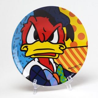 Romero Britto Donald Duck Plate