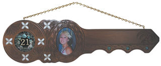 Samoan Hand Carved  21st Key