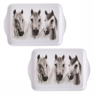 Trio Chestnut Scatter Tray set of 2