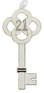 White Enamel 21st Key