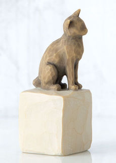 Willow Tree Figurine Love My Cat Dark