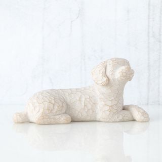 Willow Tree Figurine Love My Dog Small Lying Down