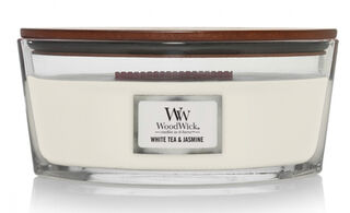 WoodWick White Tea Jasmine Ellipse Candle