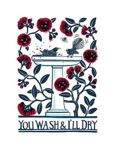 You Wash & ll Dry NZ Tea Towel