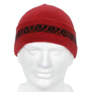 Red Koru Possum Beanie