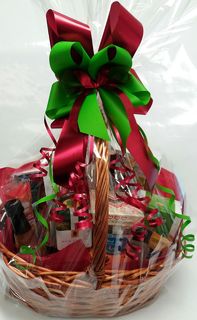 Merry Christmas BIG Basket - bow colour to suit