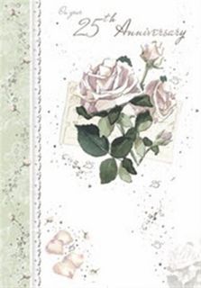 Silver Wedding Anniversary Card