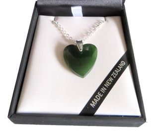 Greenstone Heart Pendant NZ