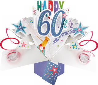 60th Birthday Pop Up Card