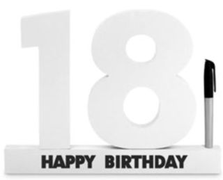 18th Birthday Signature Number