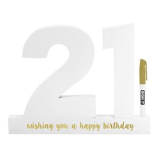 21st Birthday Signature Number