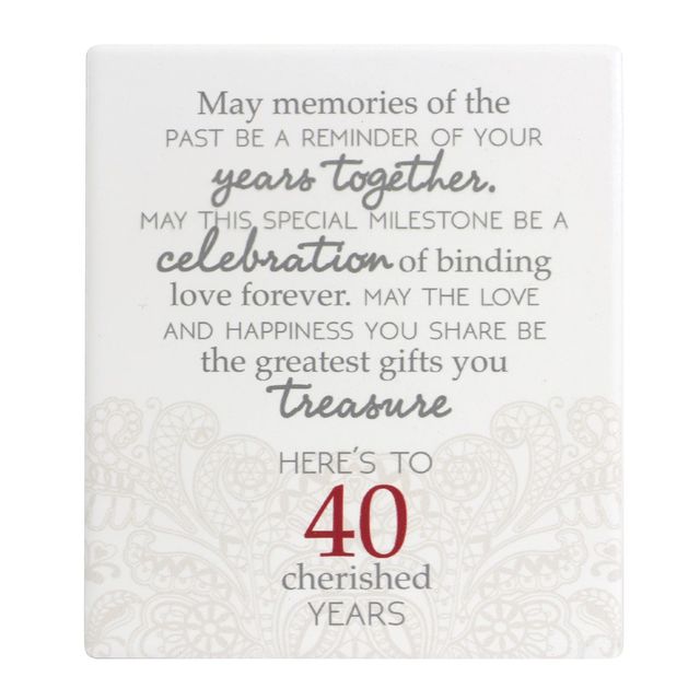 40th Wedding Anniversary 40th Wedding Anniversary