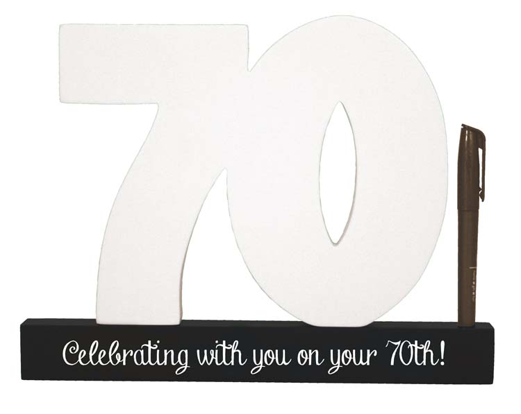 70th Birthday Signature Number
