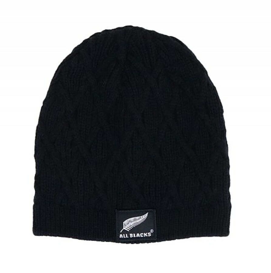 All Blacks Cable Knit Beanie