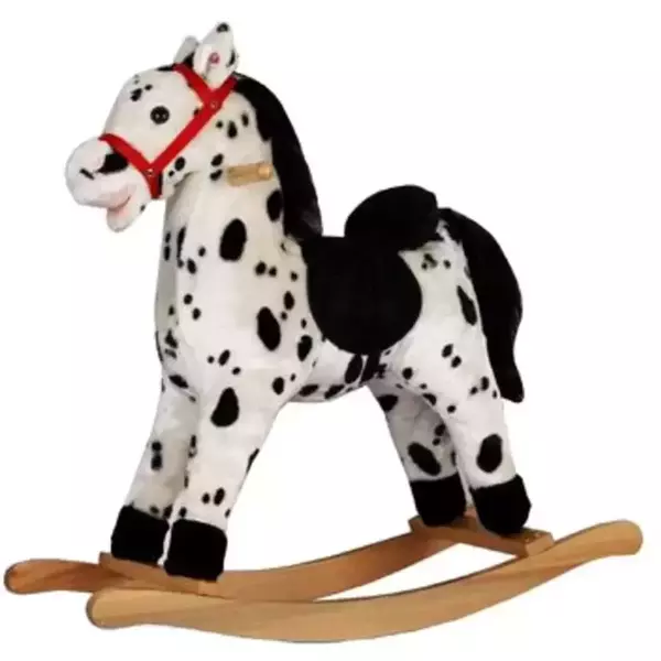 Black and White Spotted Rocking Horse