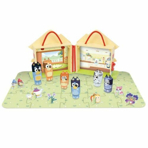 Bluey Wooden Carry Along House Set