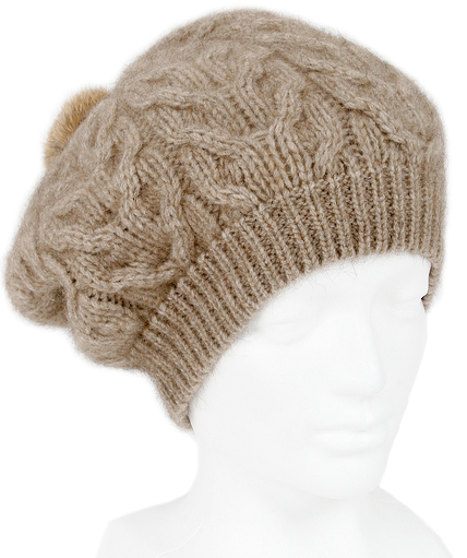 Cable Beanie Natural