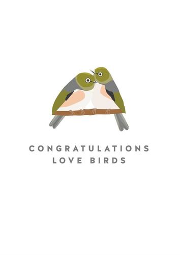Congratulations Love Birds Card