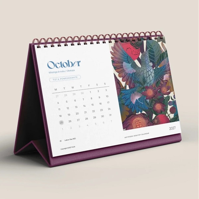 Flox Desktop Calendar 2027