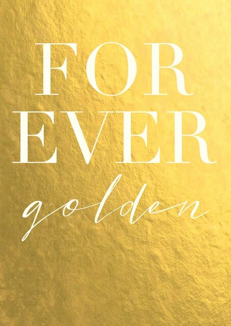 Forever Golden Anniversary Card