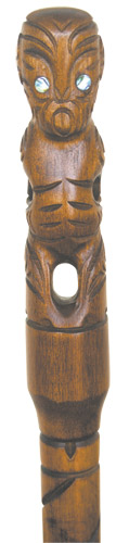 Hand Carved Teko Walking Stick